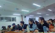 淮北市语文学科带头人王义梅应邀为球盟会师生作学术讲座